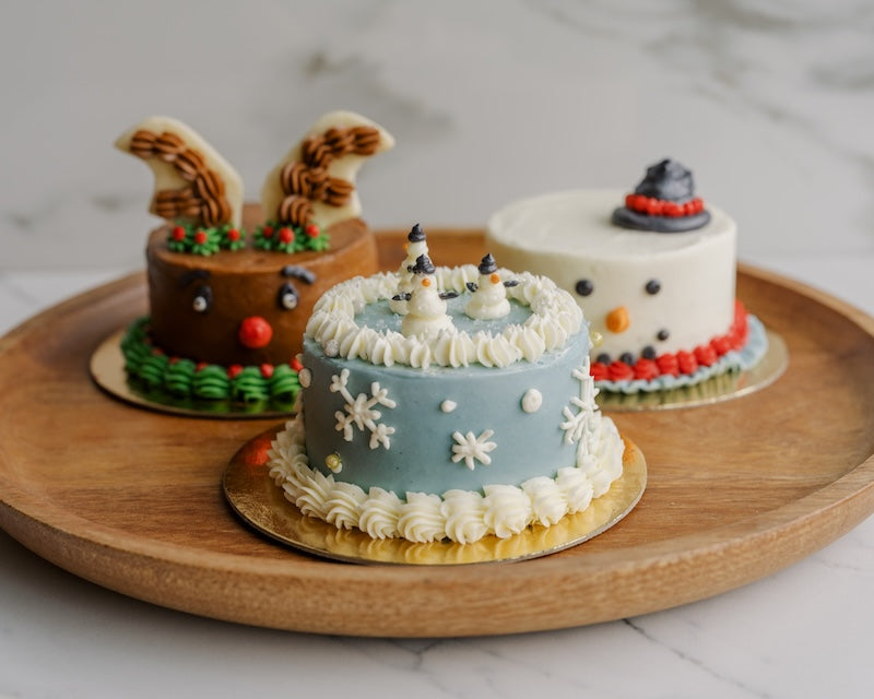 Mini Holiday Cake Decorating