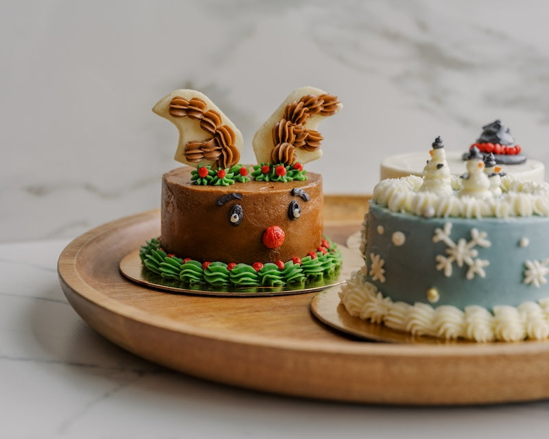 Mini Holiday Cake Decorating